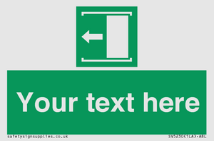 Custom Slide to Open Sign